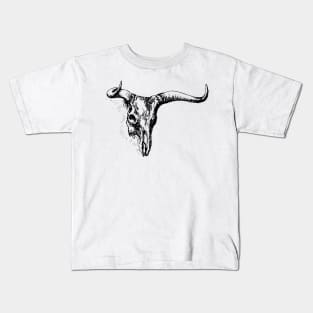 Steer Skull Kids T-Shirt